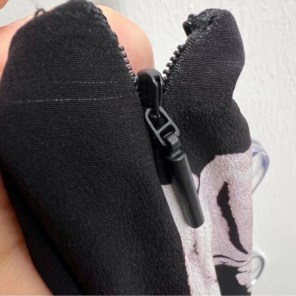 JASON WU Tiered Floral Print Silk Midi Skirt Women’s Size 12 Black Print Spring - Picture 4 of 8